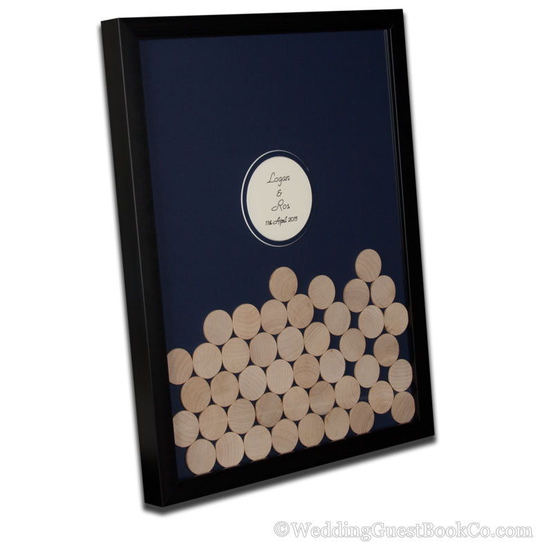Drop in Circles Wedding Guest Book