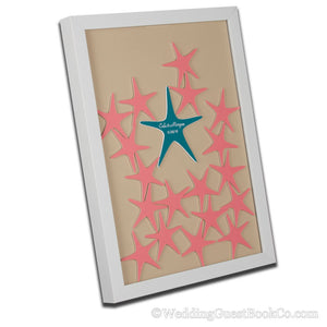 Starfish Drop in Wedding Guest Book