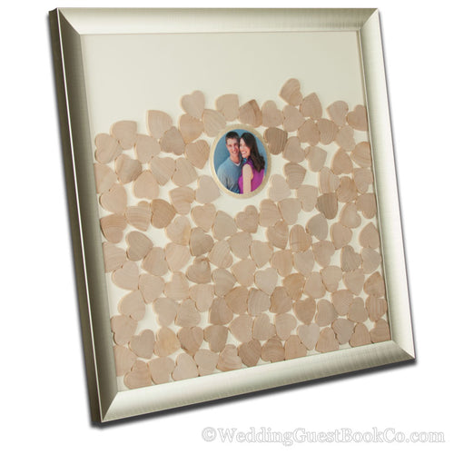 Photo/Logo Center Piece Drop In Wedding Guest Book